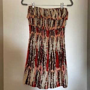 Sexy fun summer dress strapless size medium